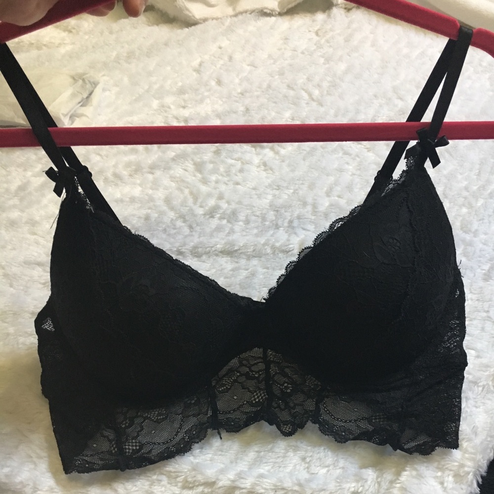 🖤 XOXO NEW black lace underwire bra size38C